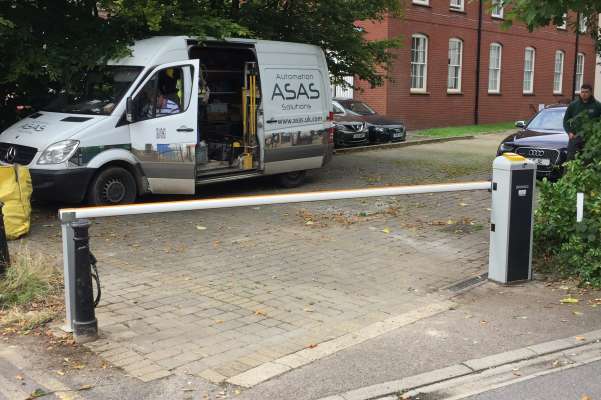 Access barrier for residential parking in Newbury